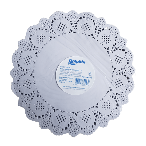 28 Cm Dolphın İthal Dantel Kağıt Pk 100 Ad (Tm-Kgt-0006) (Brs)