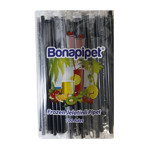 7 Mm 22 Cm Jelatinli Frozen Pipet Siyah Sypl Pk 100 Adet