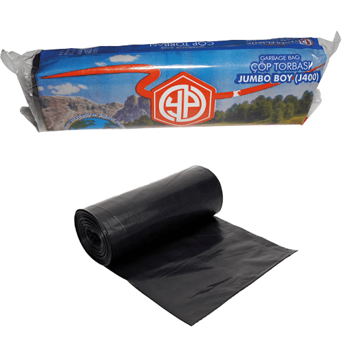 80*110 Jumbo Çöp Torbası 400 Gr Siyah (Ynr) Kl 20 Rulo