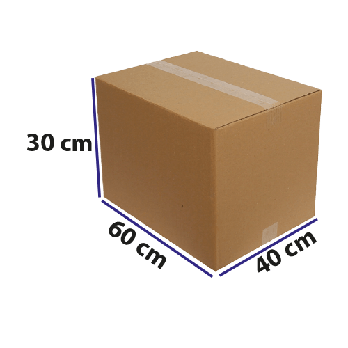 40*60*30 Kraft Karton Dopel Koli Baskısız Pk 15 Adet