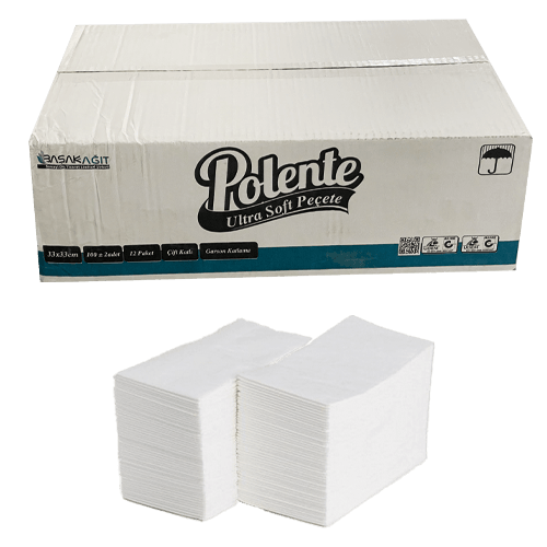 33Cm*33Cm Polente Garson Katlama Peçete 24*50 Ad Kl 1200 Adet