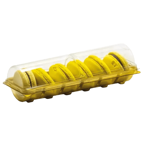 6 Lı Gold Makaron Kutusu + Kapak Pk 40 Adet