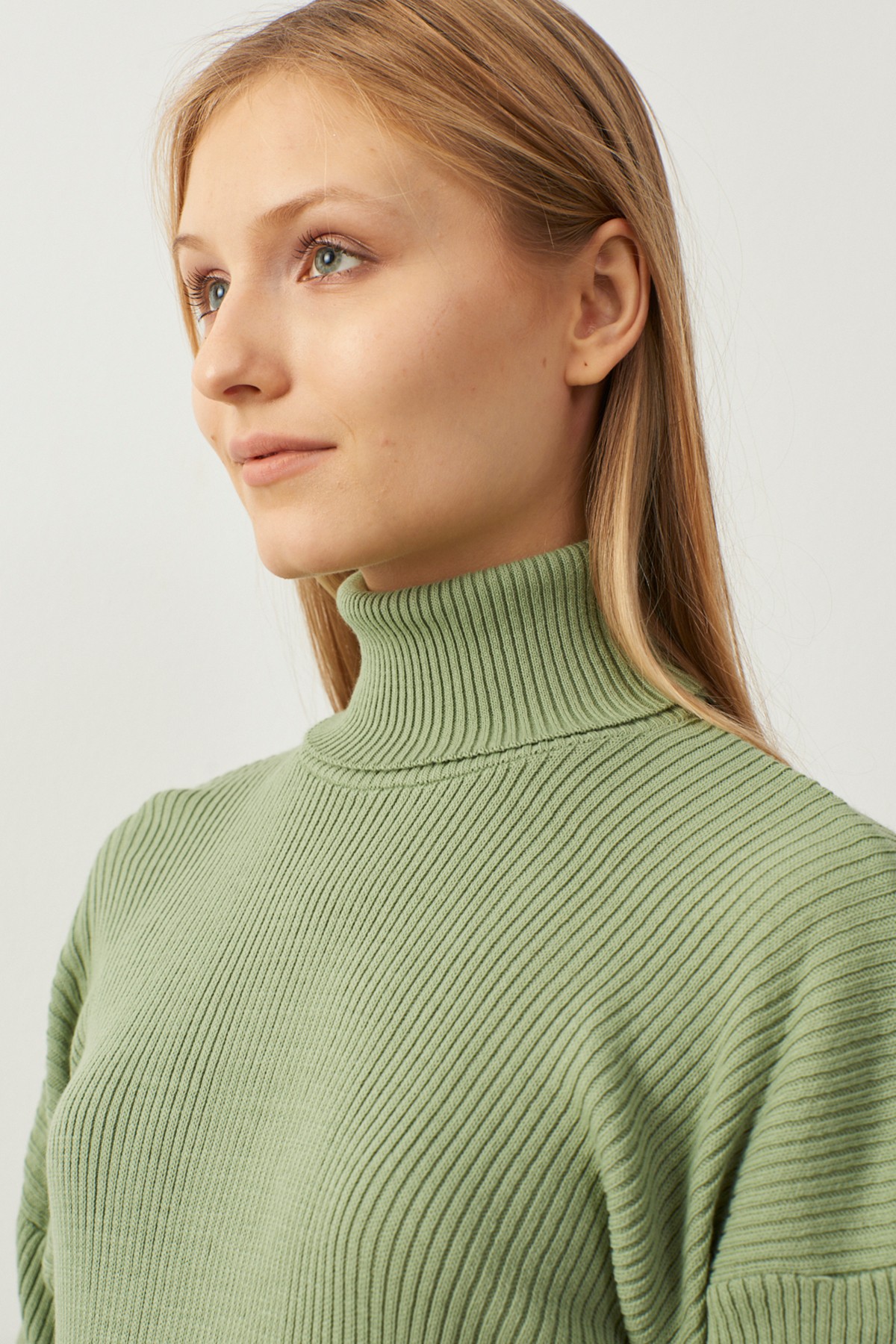 Kadın Mint Yeşil Triko Elbise