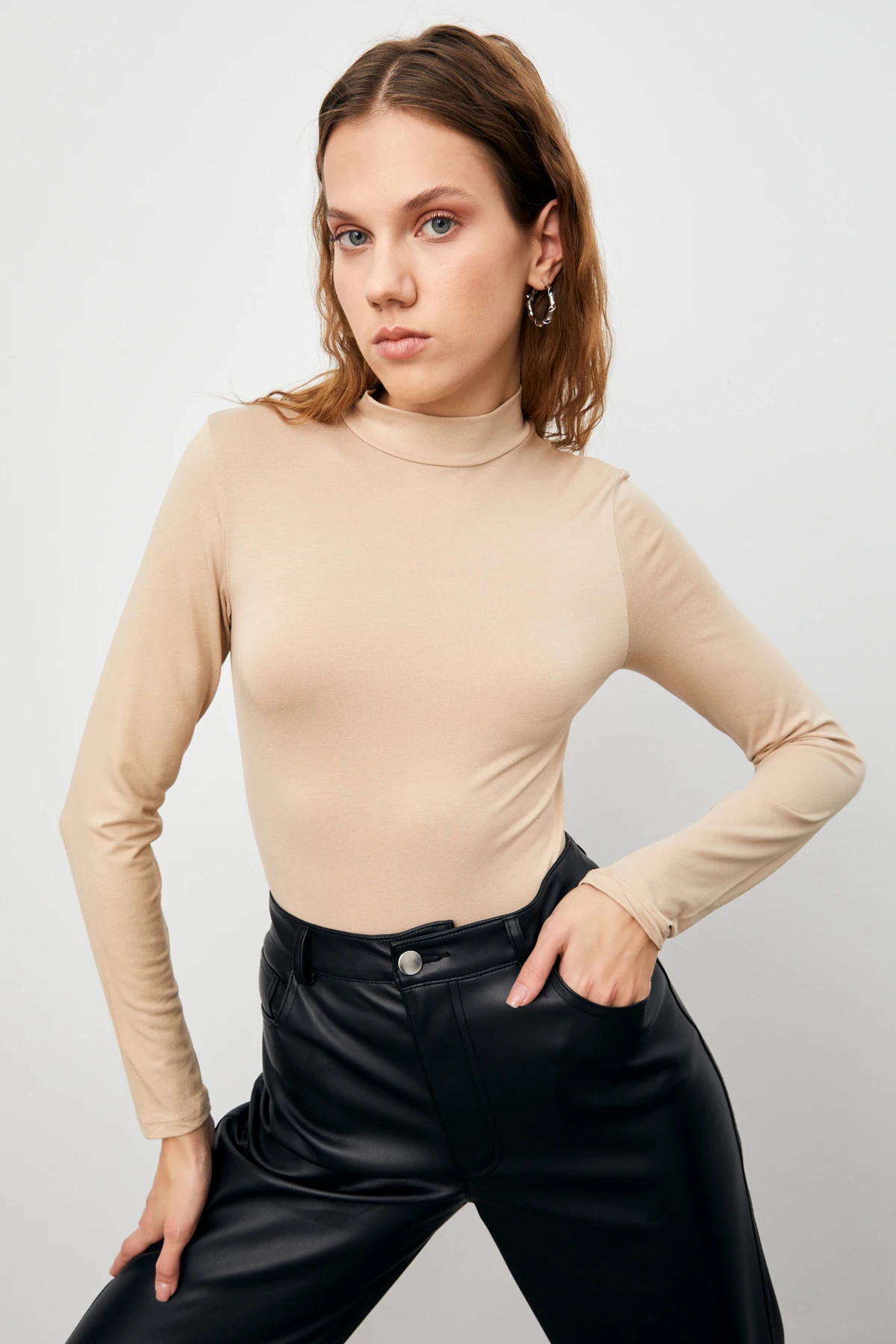 Kadın Siyah Krem Acı Kahve 3'lü Body