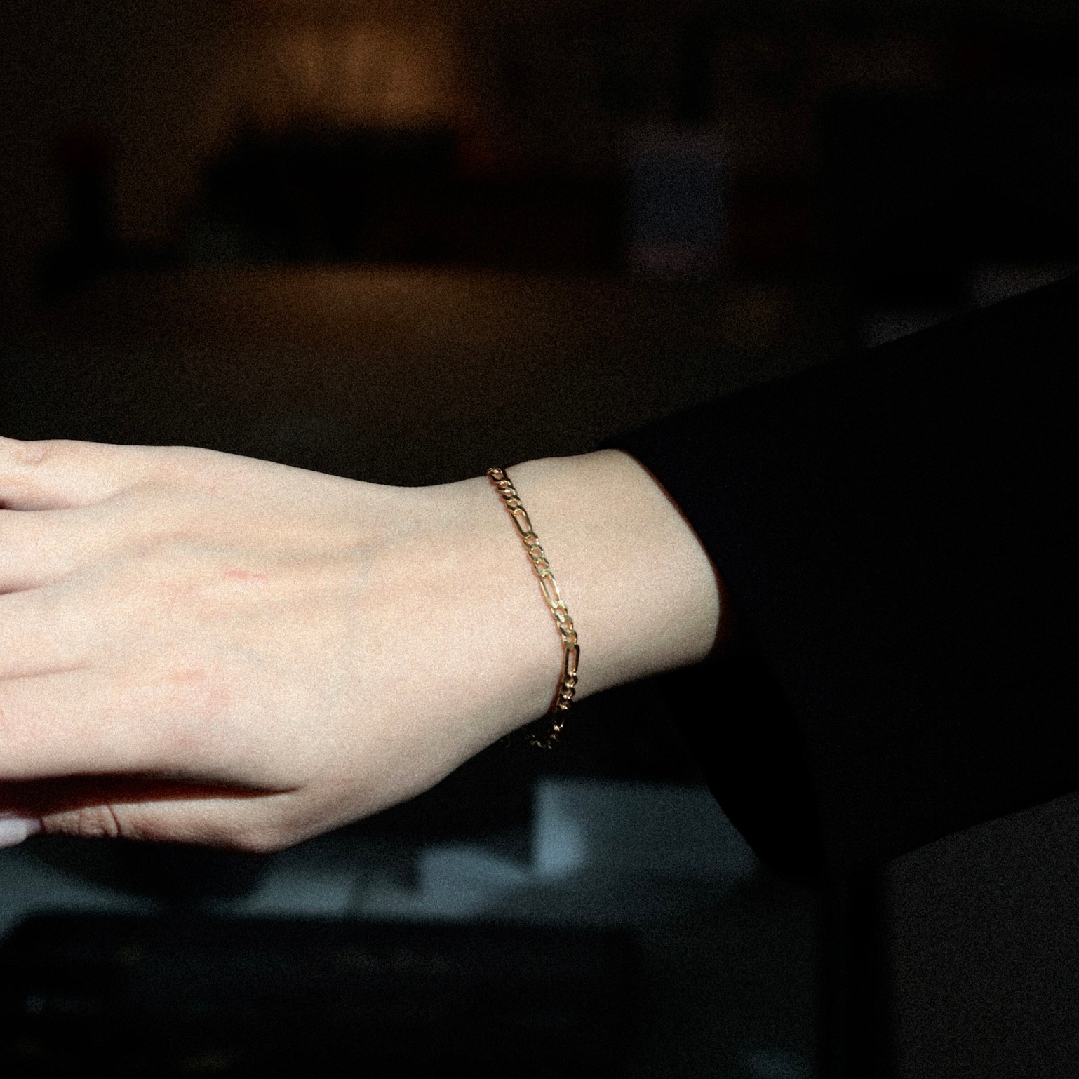 Unisex Basic Figaro - Gold image