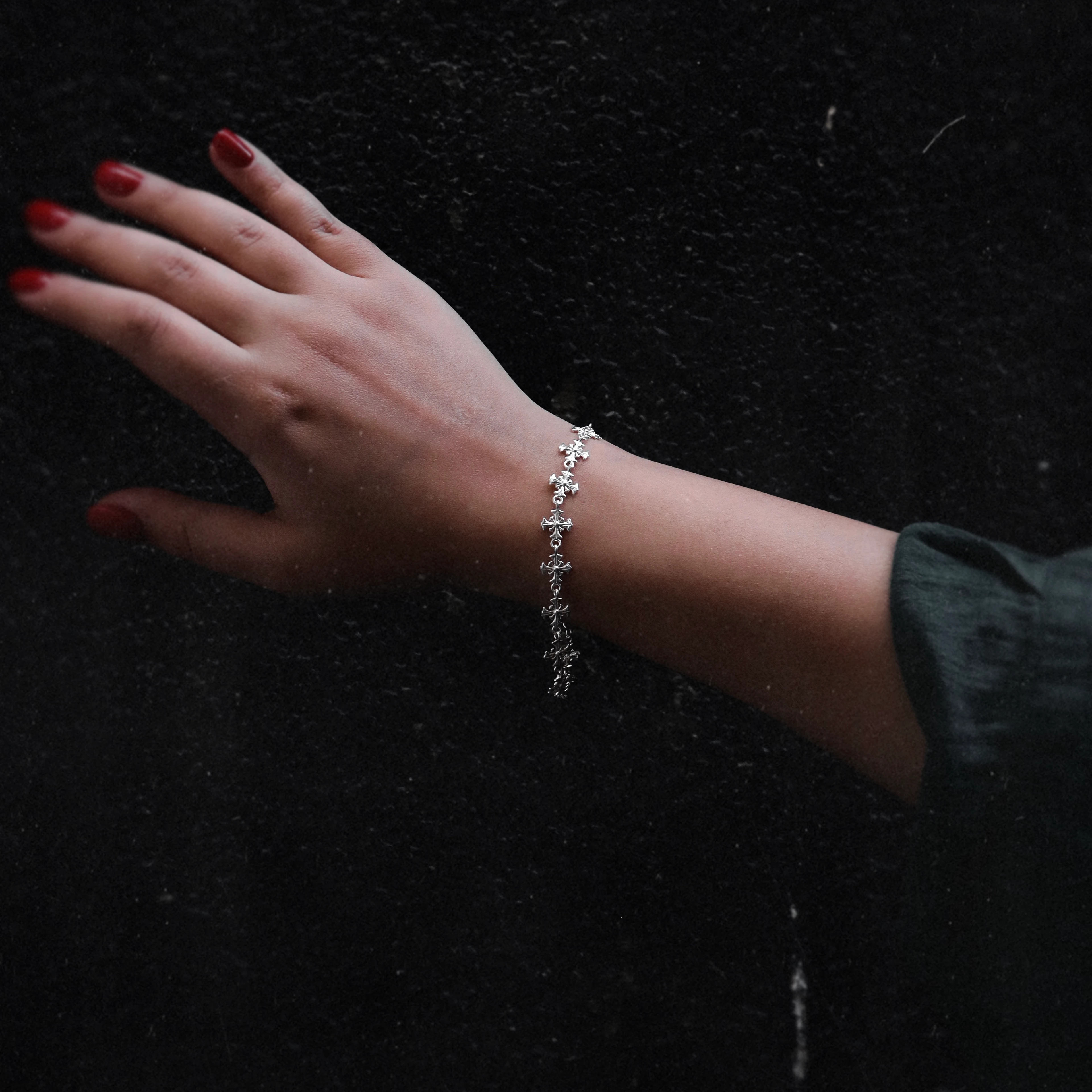 Gotik Zincir Bileklik - Gold