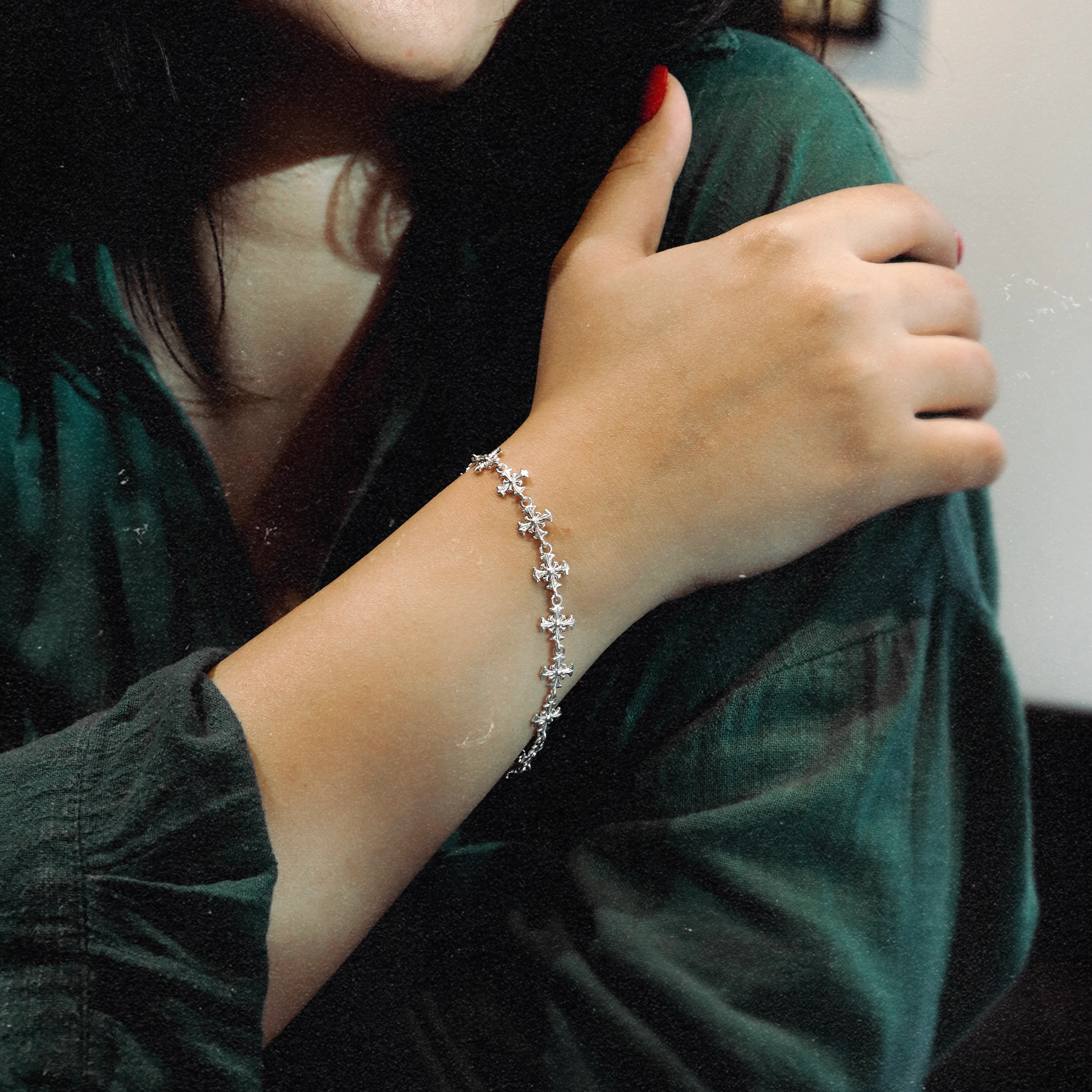 Gotik Zincir Bileklik - Gold