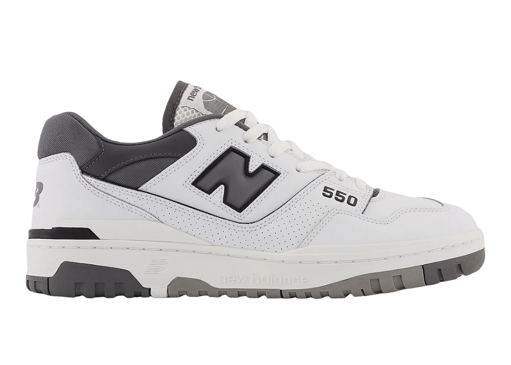 New Balance 550 White Grey Dark Grey