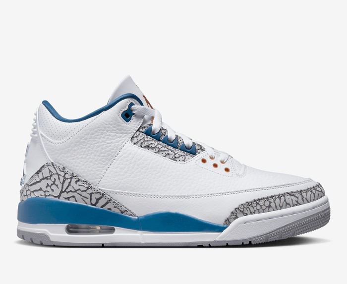 AIR JORDAN 3 RETRO 'WHITE/METALLIC COPPER-TRUE BLUE'