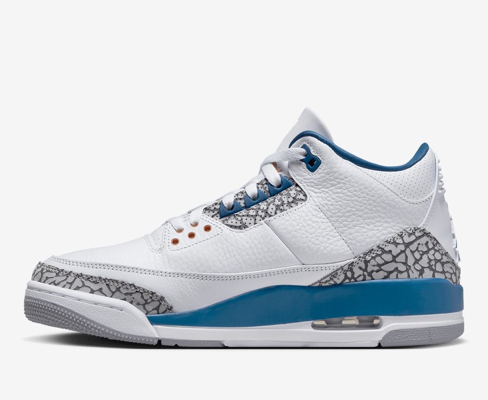 AIR JORDAN 3 RETRO 'WHITE/METALLIC COPPER-TRUE BLUE'