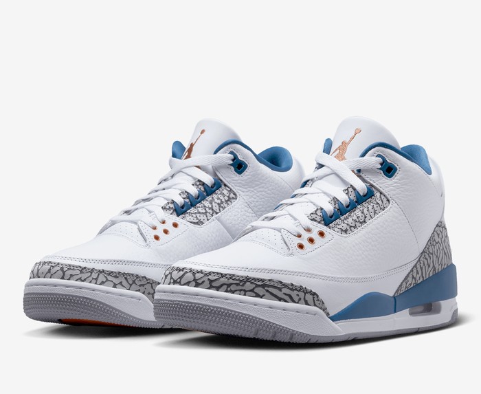 AIR JORDAN 3 RETRO 'WHITE/METALLIC COPPER-TRUE BLUE'