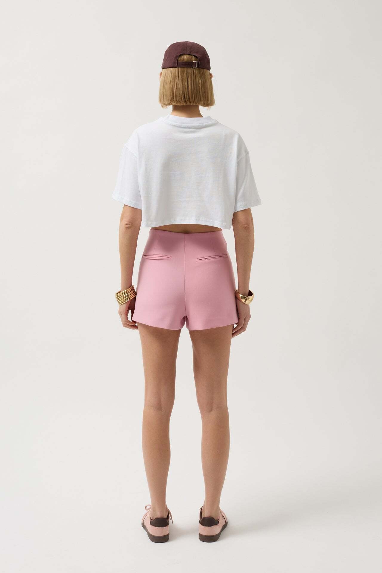 Oversize Crop Beyaz T-Shirt