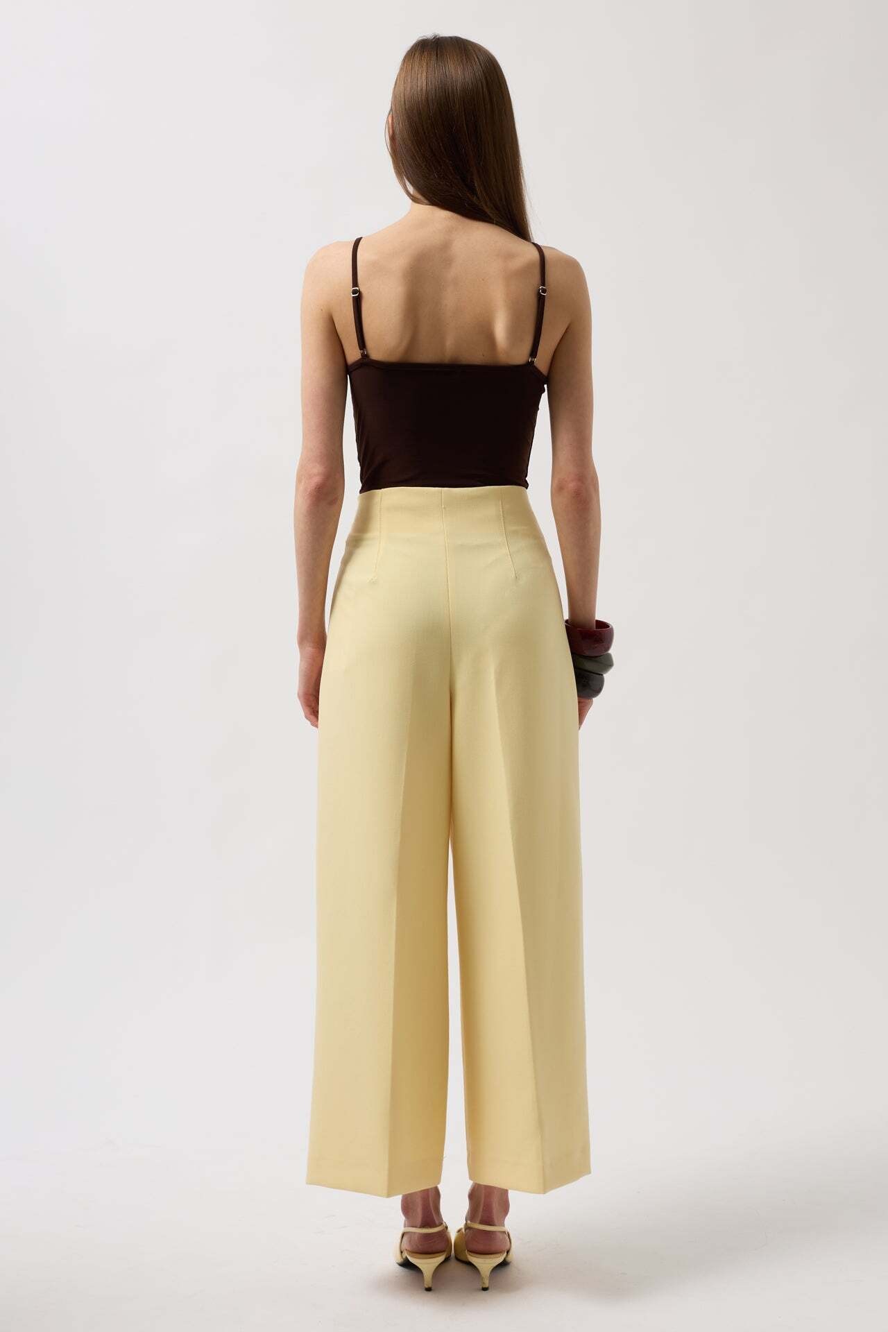 İp Askılı Kahverengi Bodysuit
