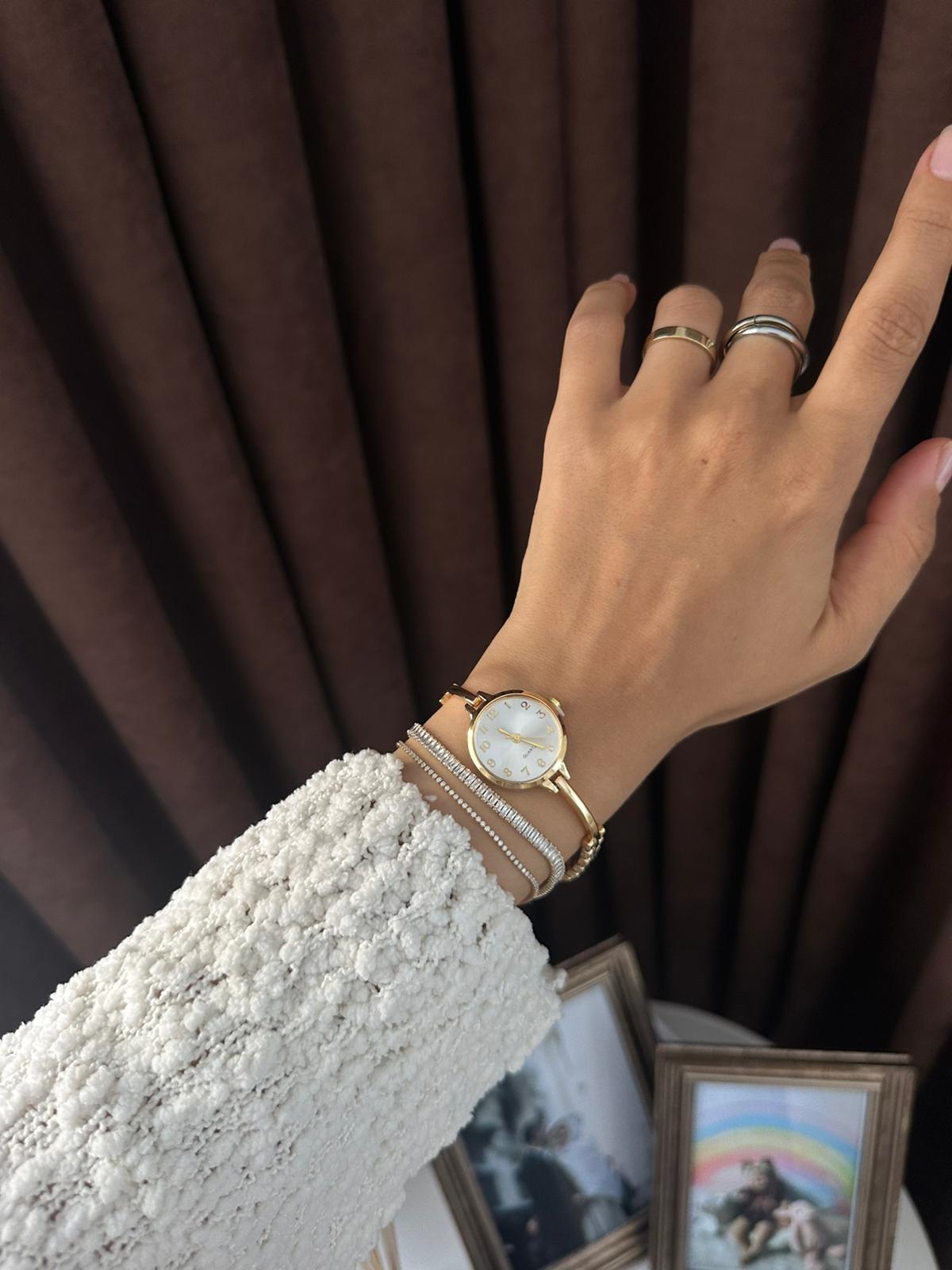 Vanessa Model Saat Ve Bileklik Seti 