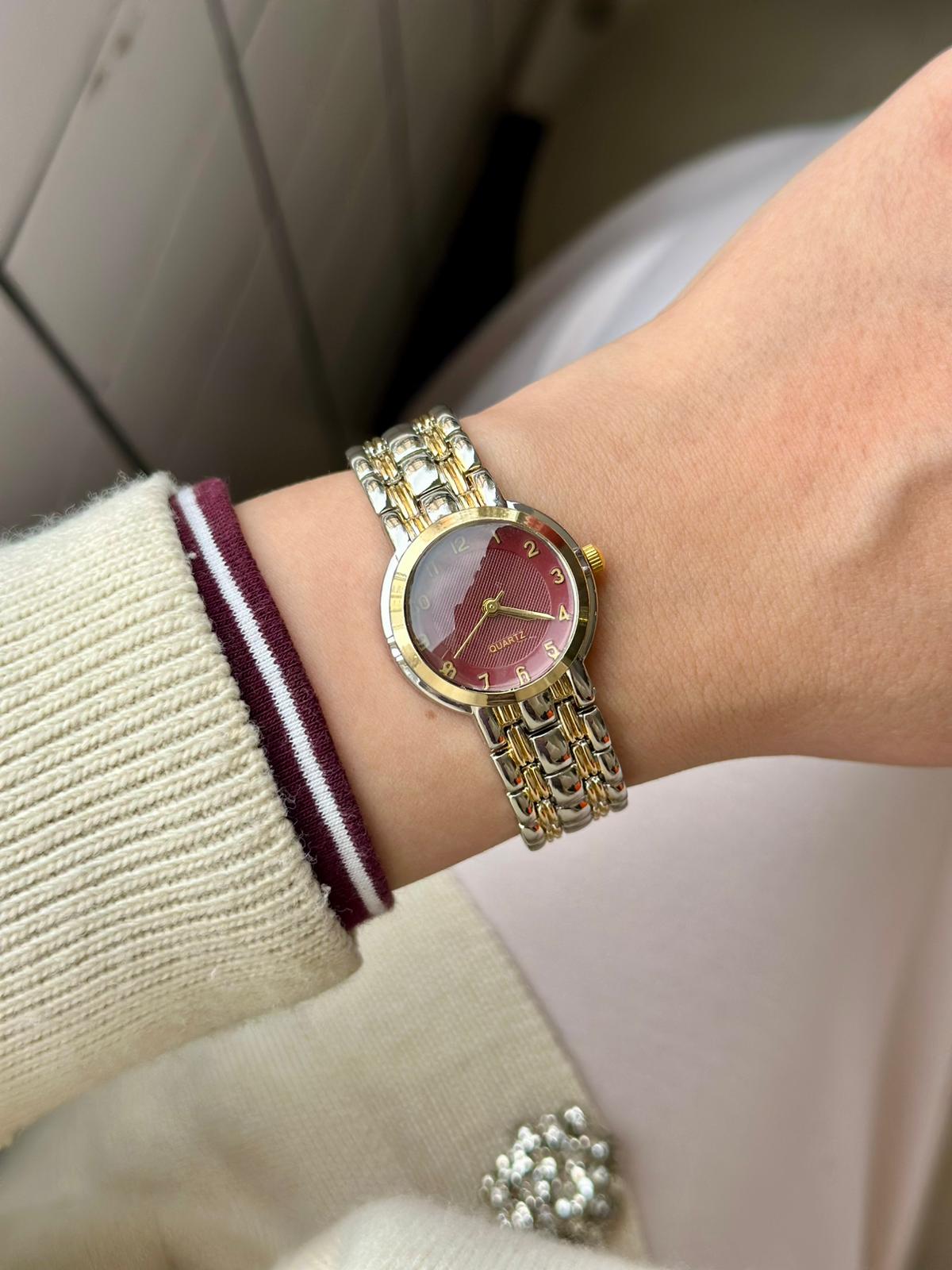 Andrea Model - Gold Gümüş Bordo