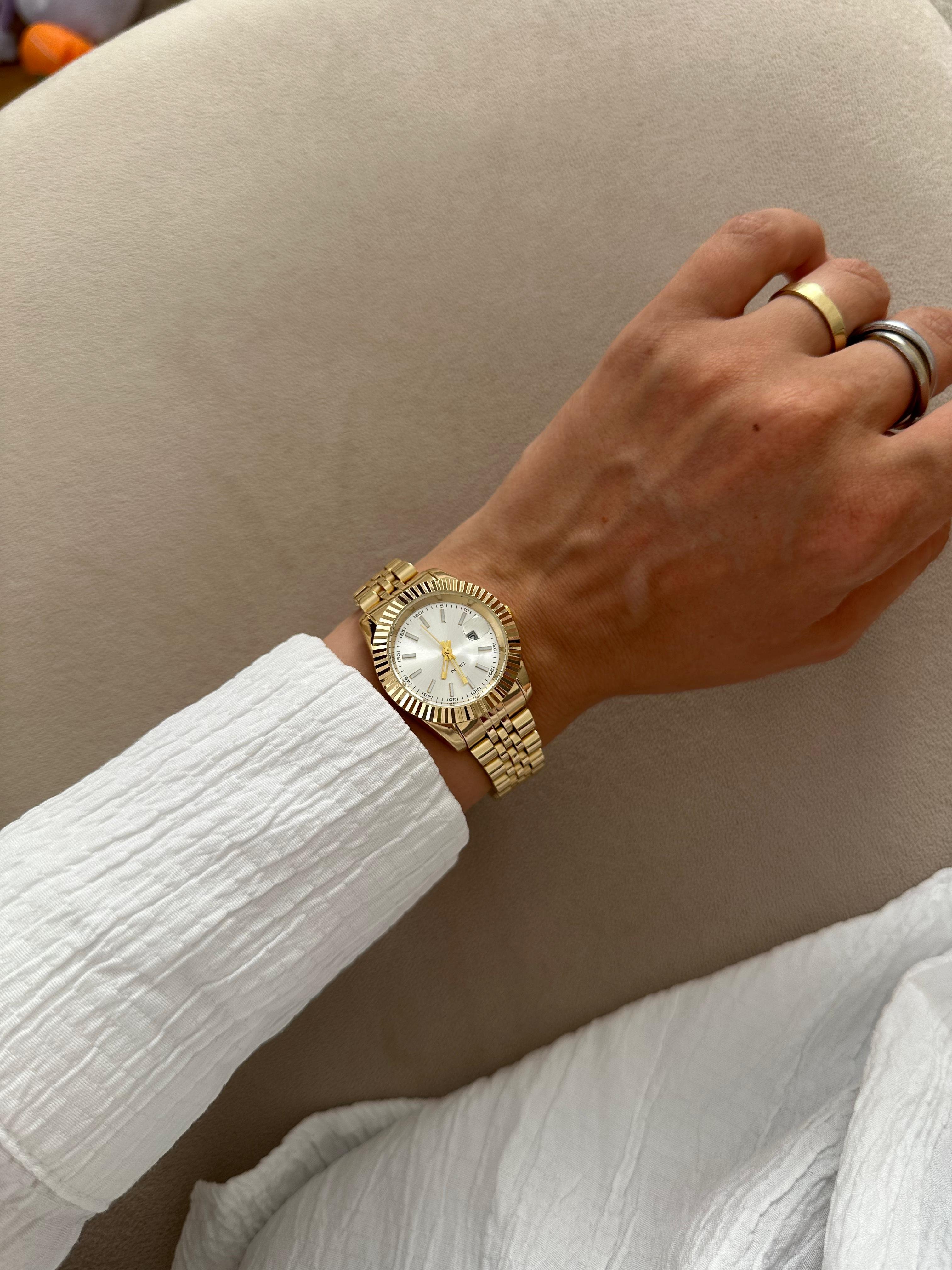 Betty Model  - Gold Beyaz