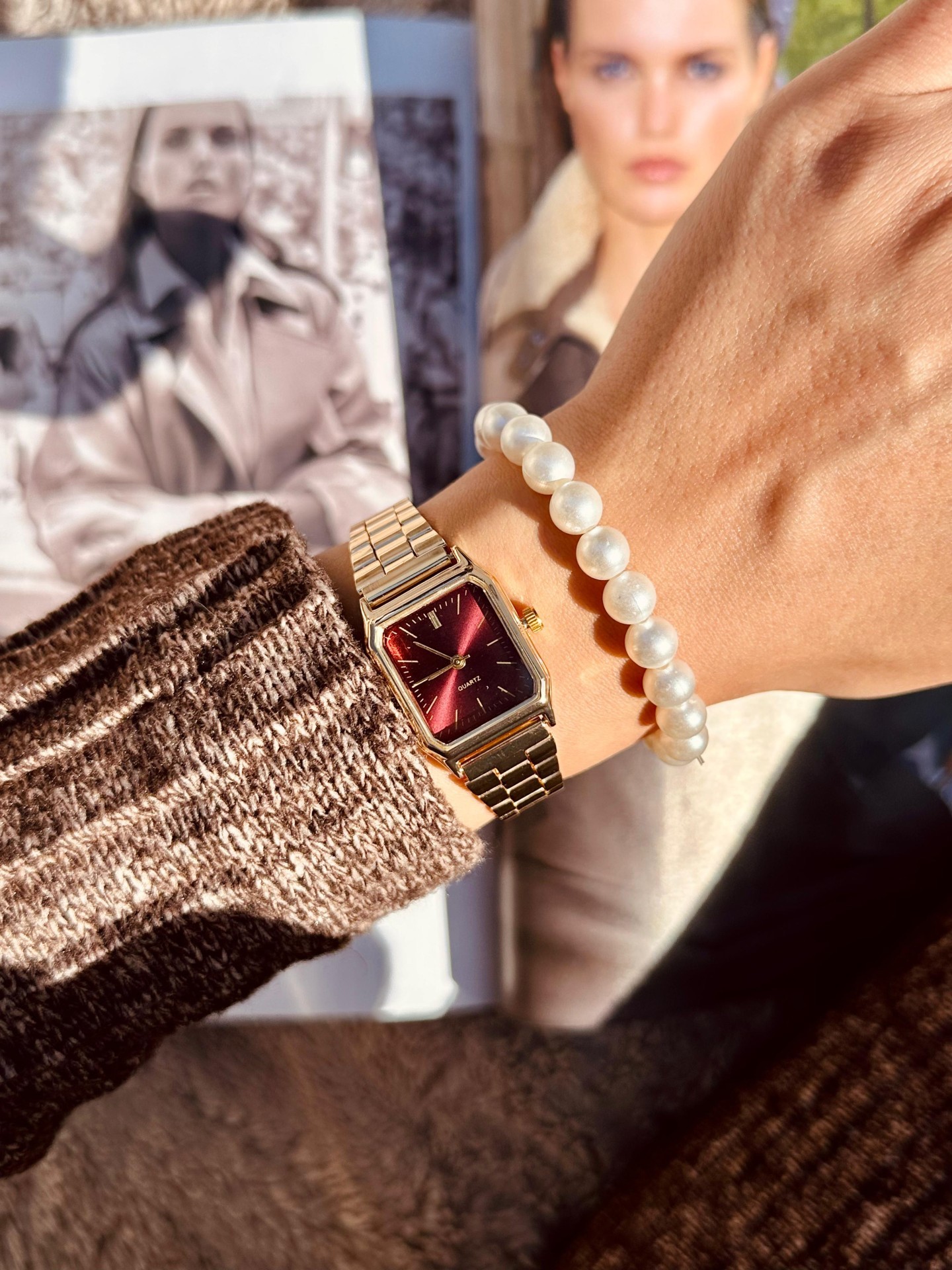 EVA Gold & Bordo Set