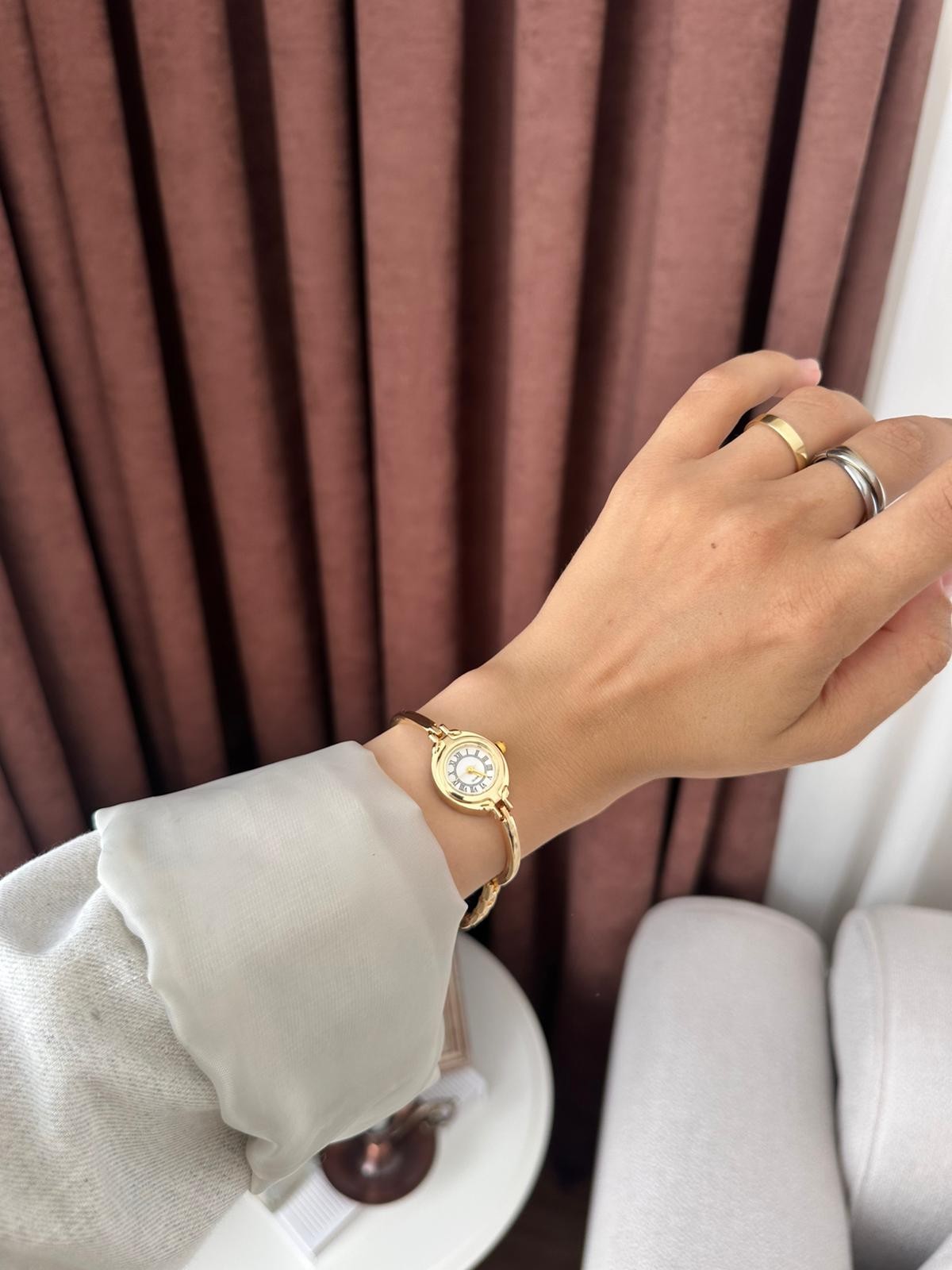 Melinda Model - Gold Beyaz