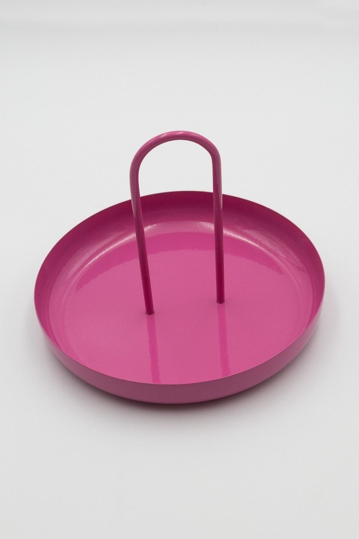 Pembe Metal Anahtarlık, Makyaj ve Banyo Düzenleyici, Çok Amaçlı Organizer, Dekoratif Tabak & Kase