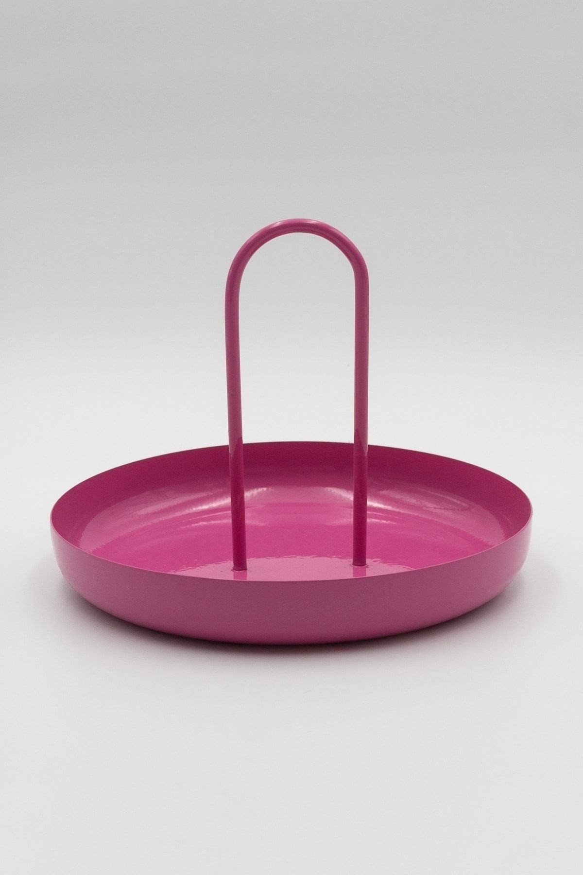 Pembe Metal Anahtarlık, Makyaj ve Banyo Düzenleyici, Çok Amaçlı Organizer, Dekoratif Tabak & Kase