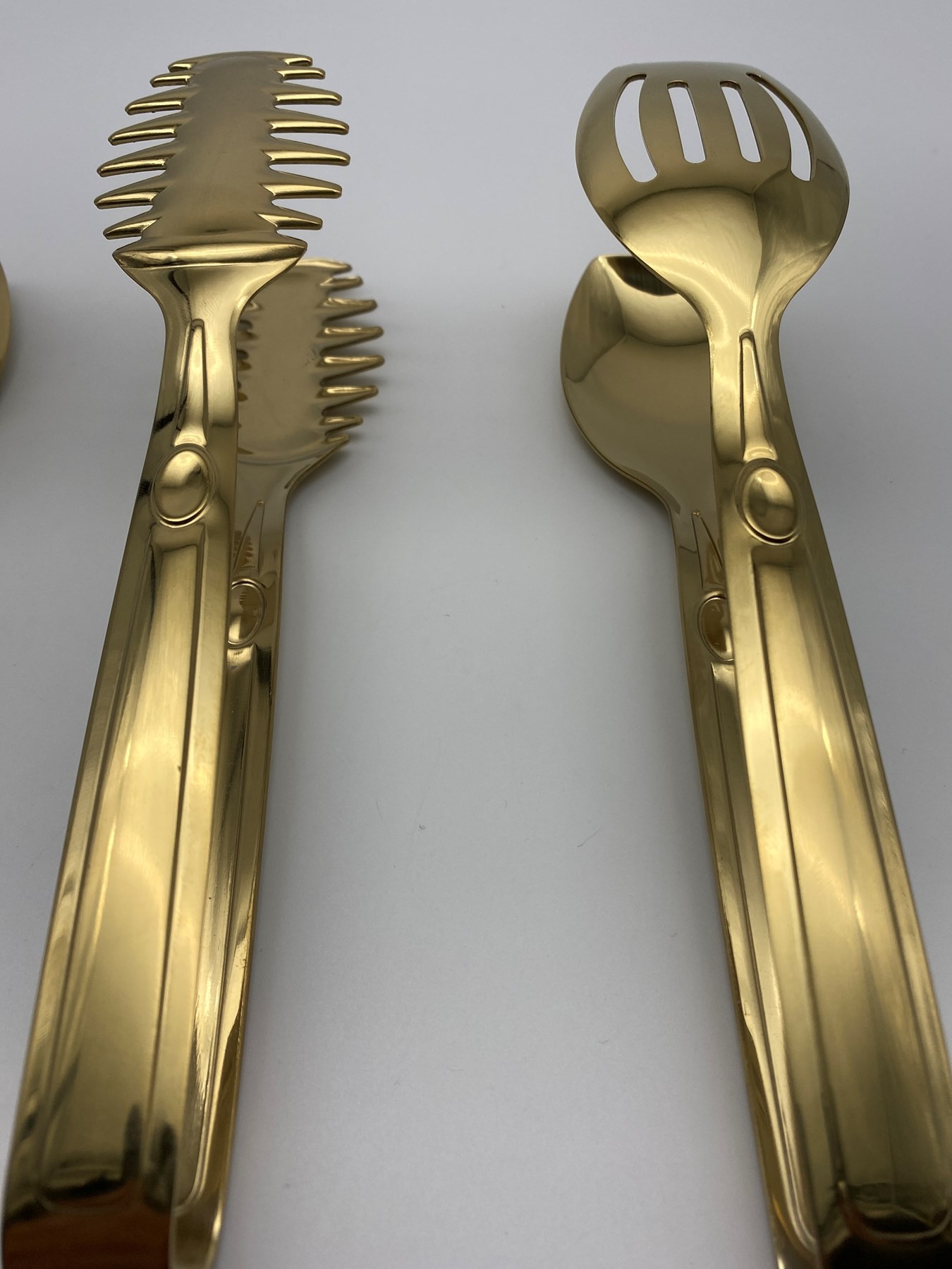 Gold Salata, Makarna ve Pasta Servis Sunum Maşası, Paslanmaz Çelik Yemek Maşa Seti