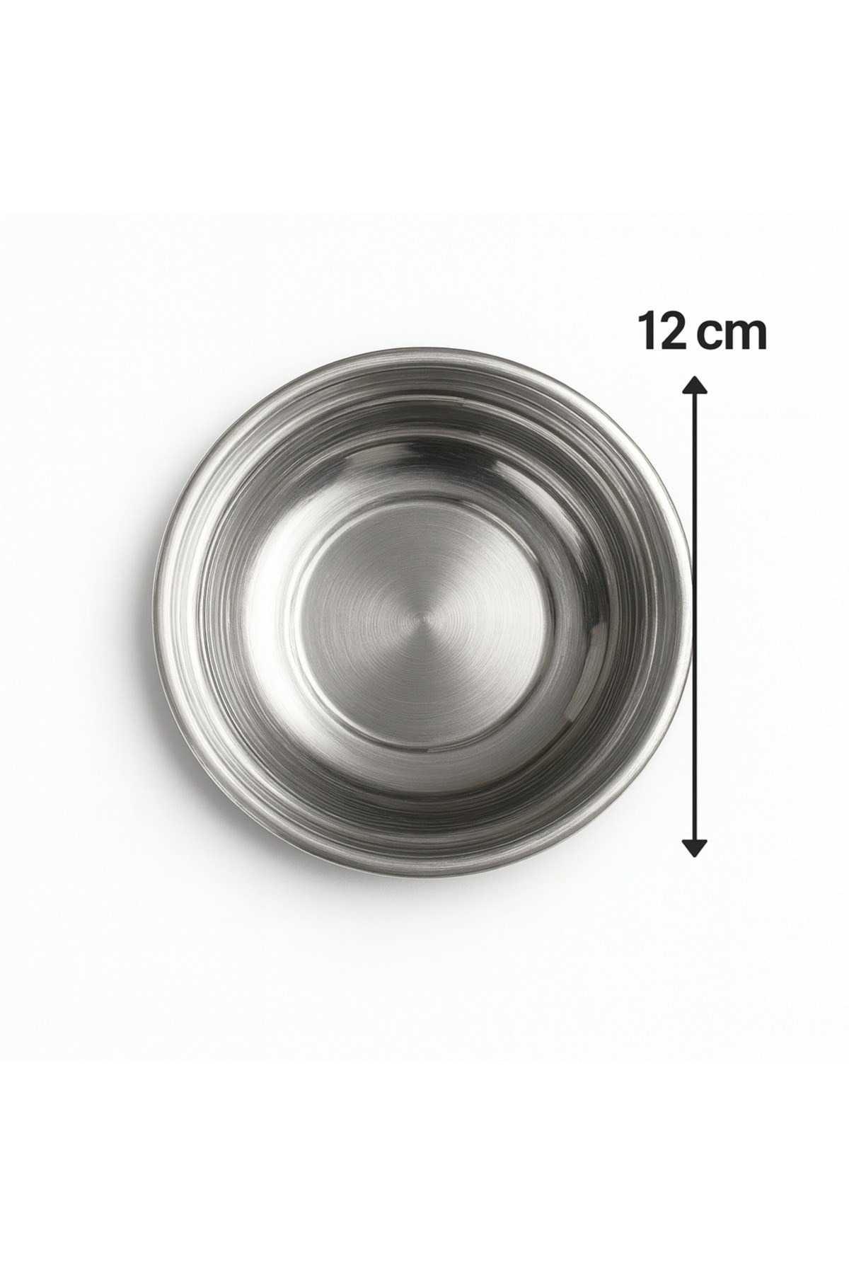 18/10 Paslanmaz Çelik Tabak Kase Seti 6 Parça,Kahvaltılık,Çerezlik,Çeyizlik,12 cm Tabak,Reçel Sunum