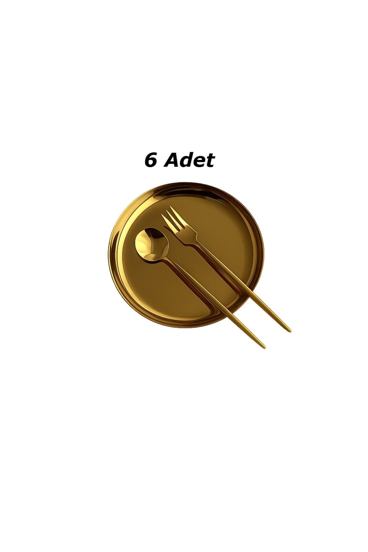 6 Adet 12 cm Gold Yuvarlak paslanmaz çelik,lokumluk,ikramlık, pasta servis,Kahve Fincan altlığı