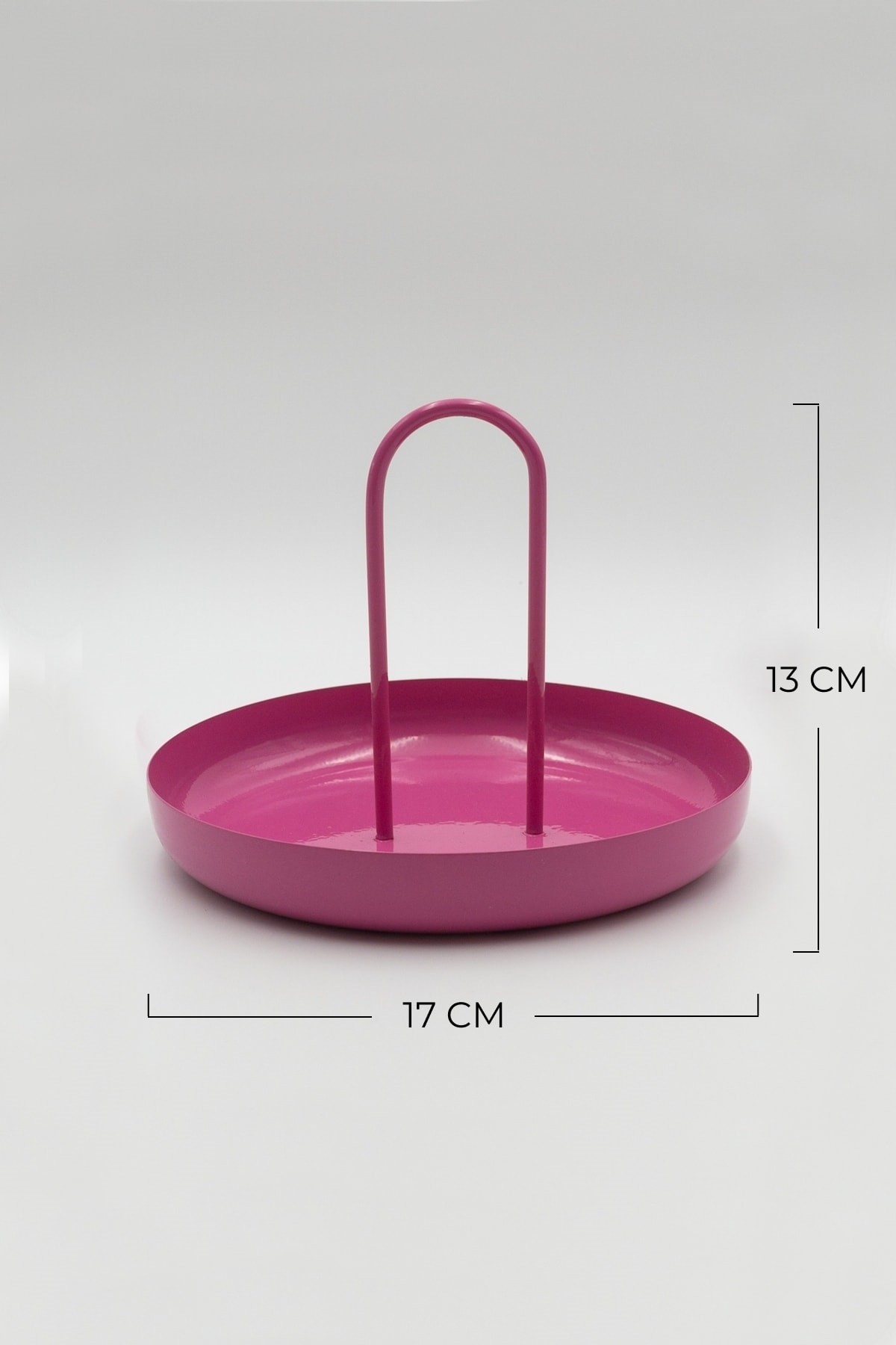 Pembe Metal Anahtarlık, Makyaj ve Banyo Düzenleyici, Çok Amaçlı Organizer, Dekoratif Tabak & Kase
