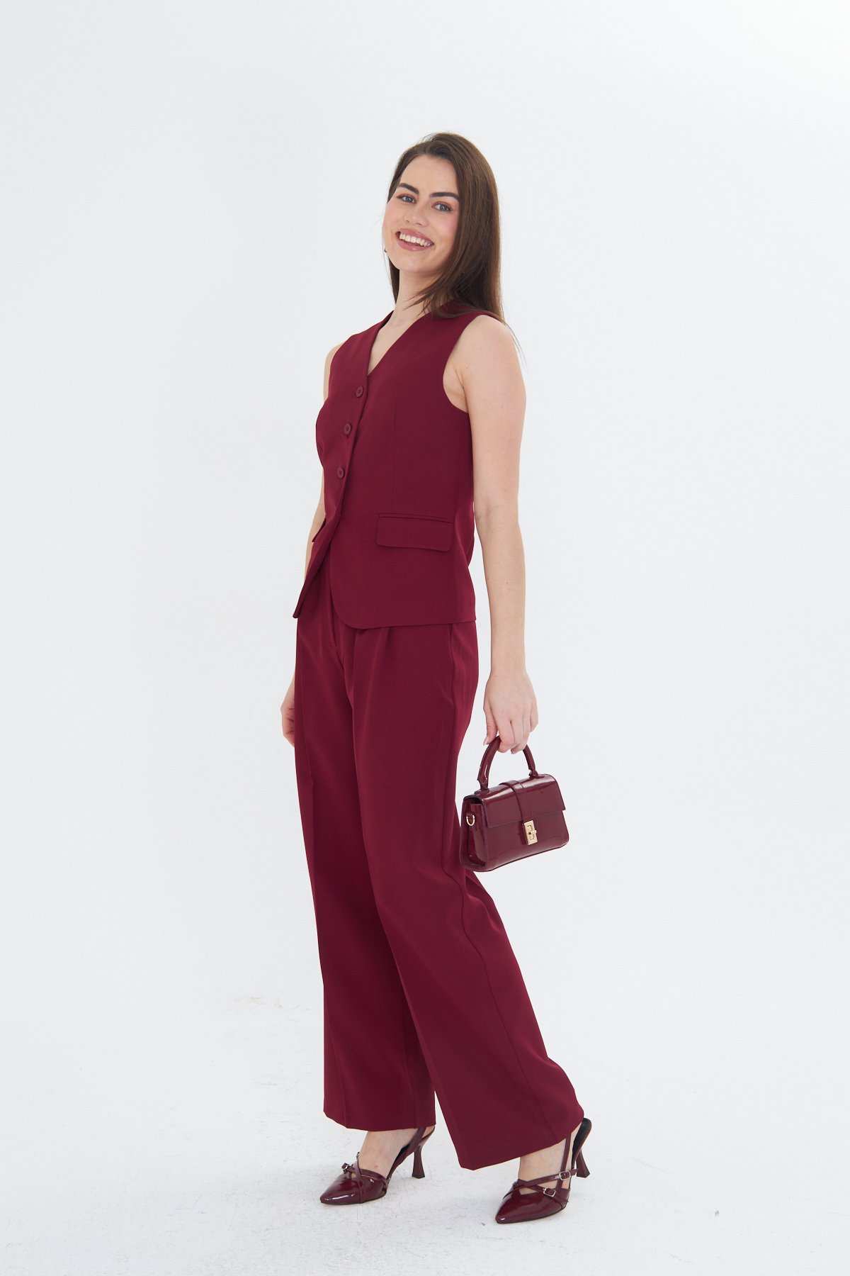 Kuşaklı Yelen & Pantolon Takım