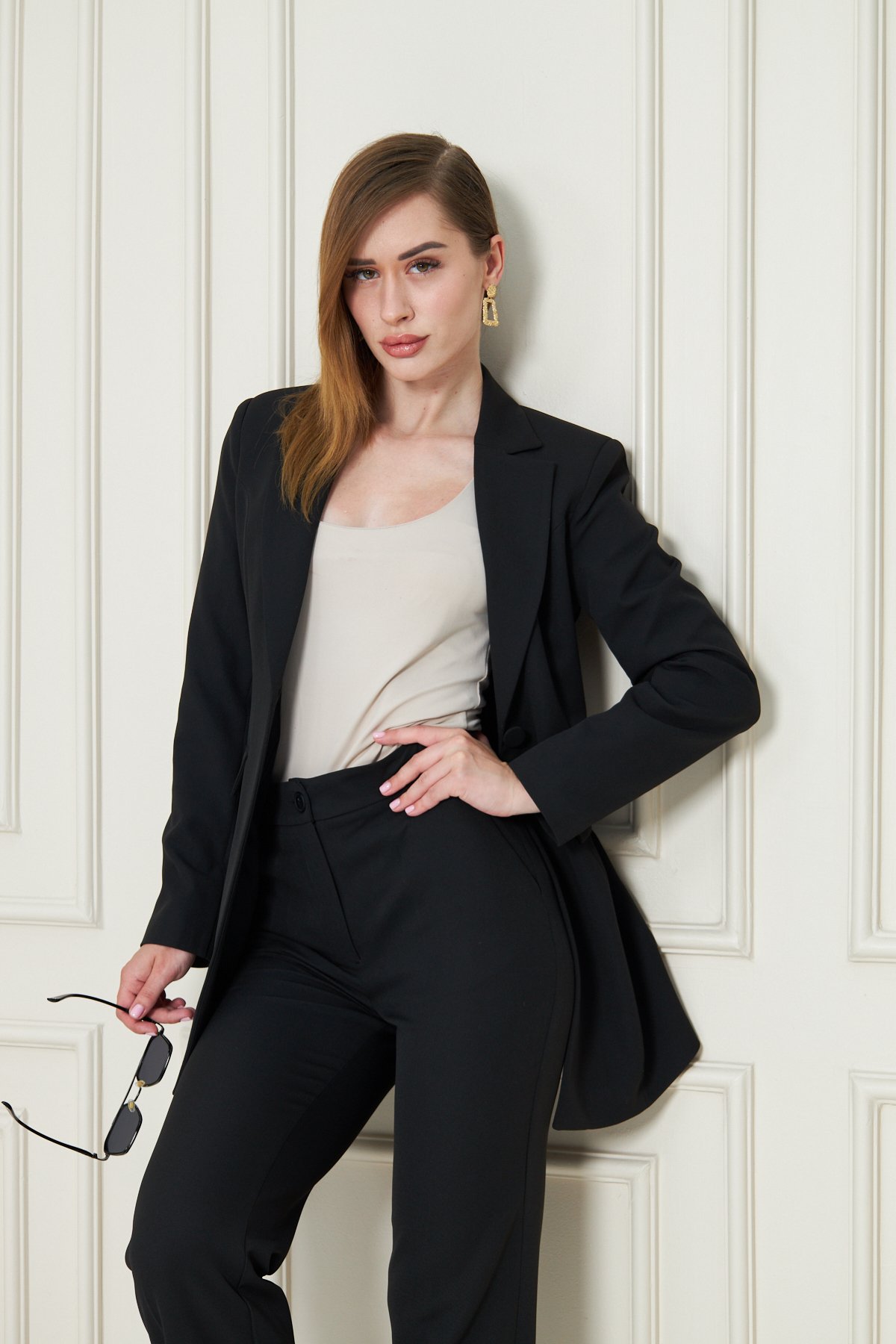 Klasik Tek Düğme Blazer Ceket
