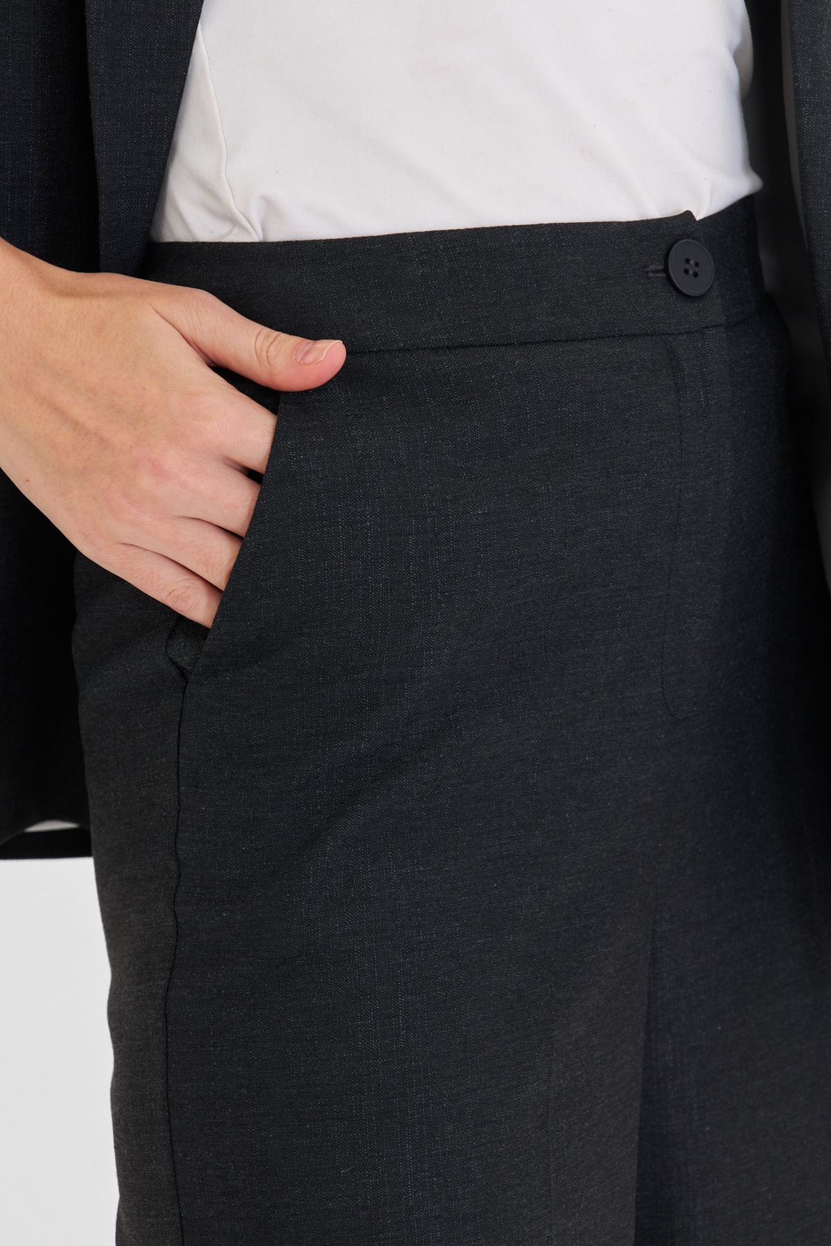 Kol Detaylı Ceket & Pantolon Takım Elbise