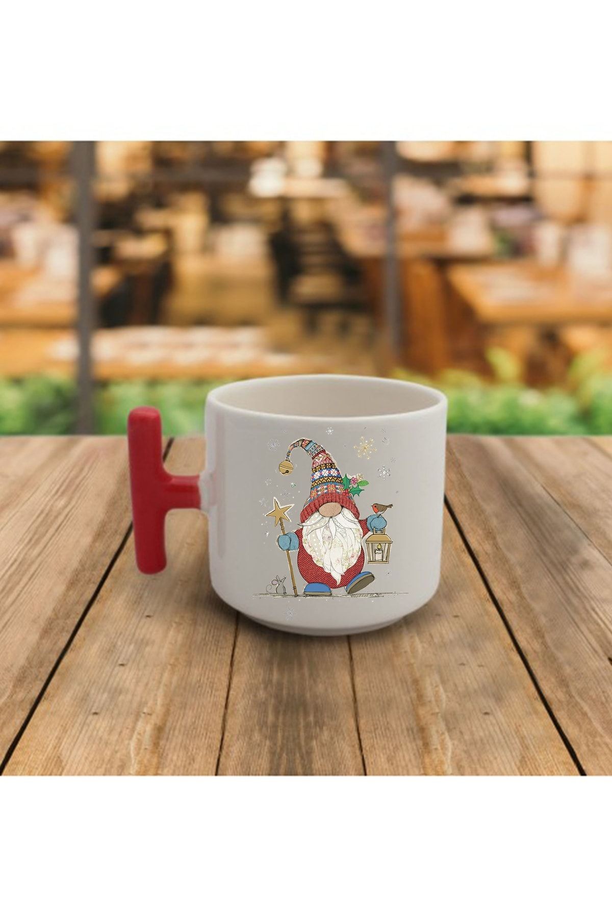 Yılbaşı Noel Temalı El Yapımı T Kupa