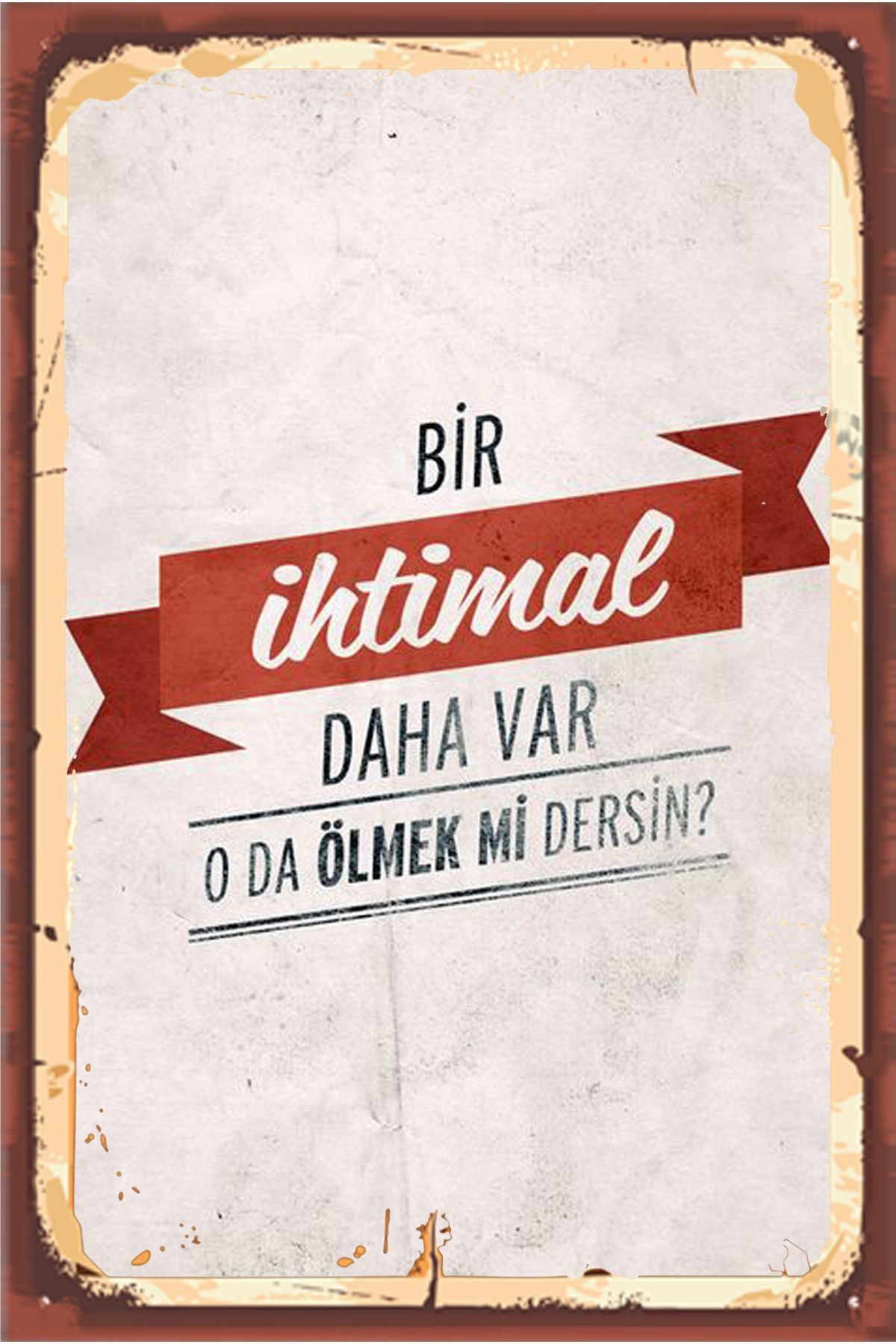 TSM  Tasarımlı Ahşap Poster