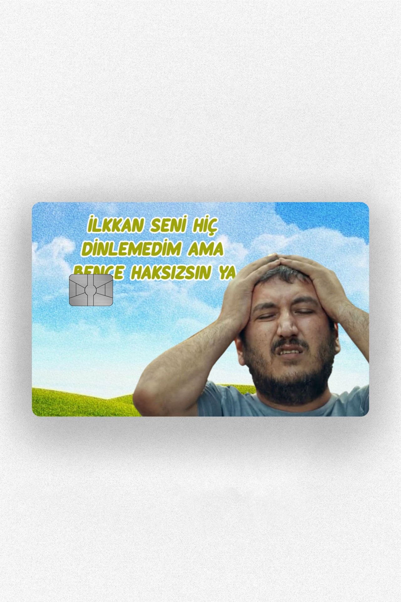 Kart Kaplama Etiketi - Yılmaz Bence Haksızsın