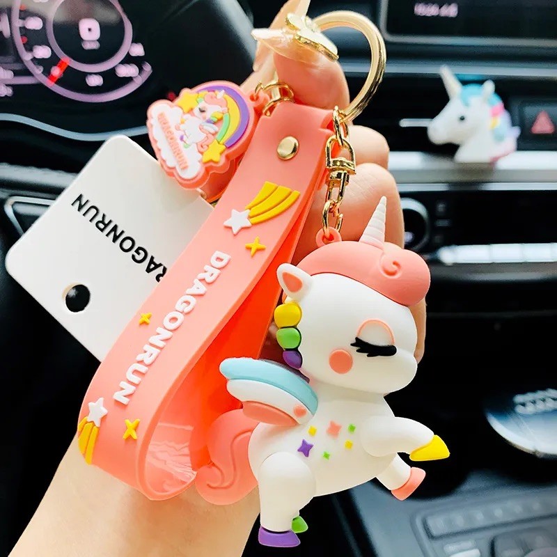 Unicorn Slikon Anahtarlık ve Çanta Aksesuarı