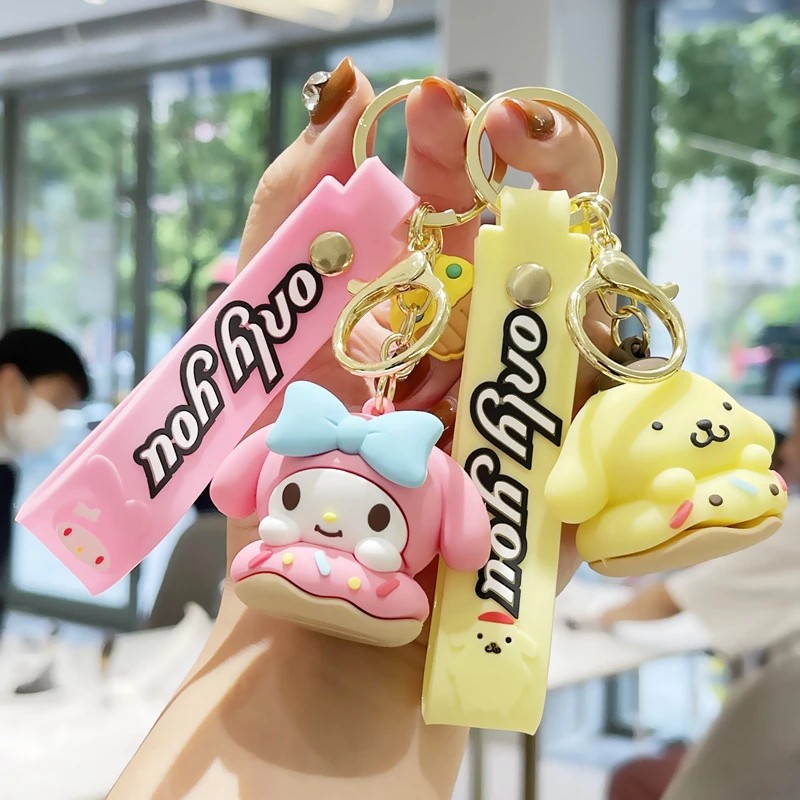 Kawaii Sanrio Cinnamoroll Anime Slikon Anahtarlık