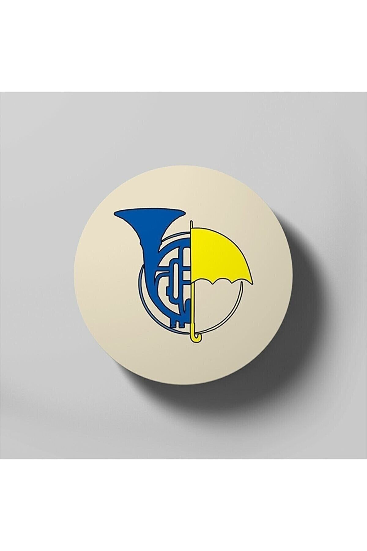 How I Met Your Mother - Blue French Horn + Yellow Umbrella Design Bardak Altlığı