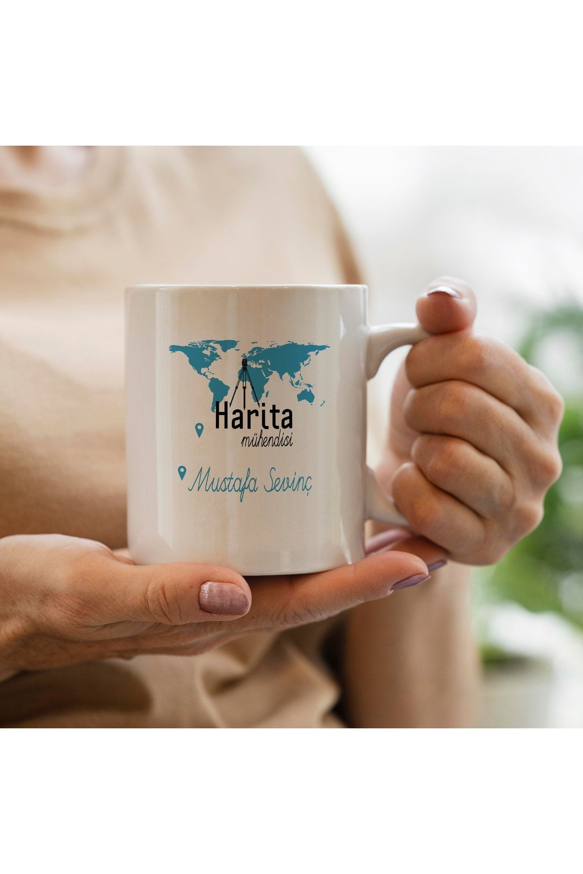 Kişiye Özel Meslek Harita Mühendisi Kupa Bardak