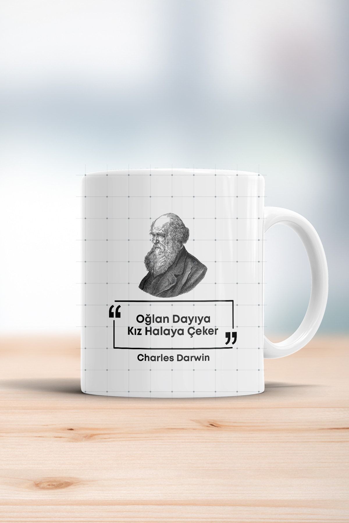 Darwin Oğlan Dayıya Kız Halaya Çeker Esprili Kupa Bardak
