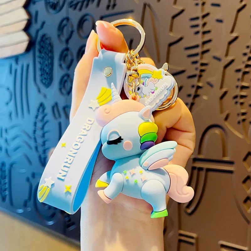 Unicorn Slikon Anahtarlık ve Çanta Aksesuarı