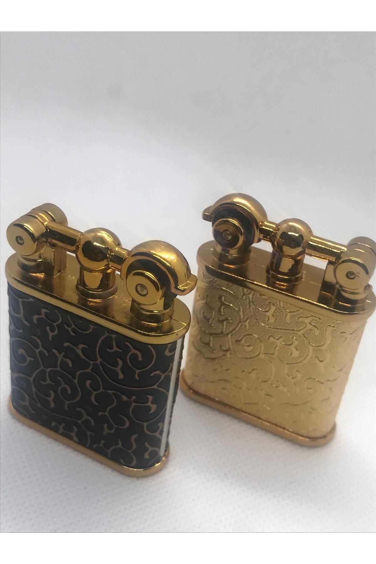 Otantik Retro Şık Kabartma Desenli Cep Model Gazlı Metal LüxÇakmak