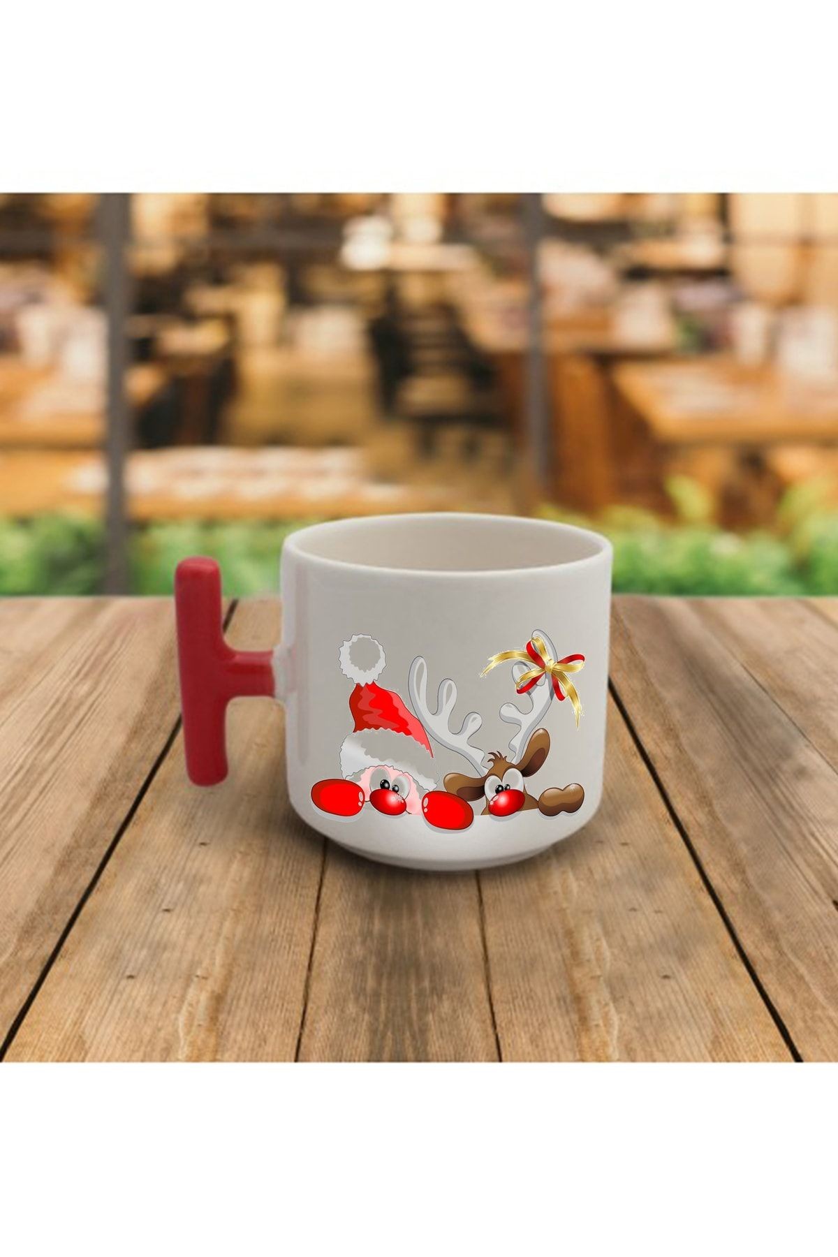 Yılbaşı Noel Temalı El Yapımı T Kupa