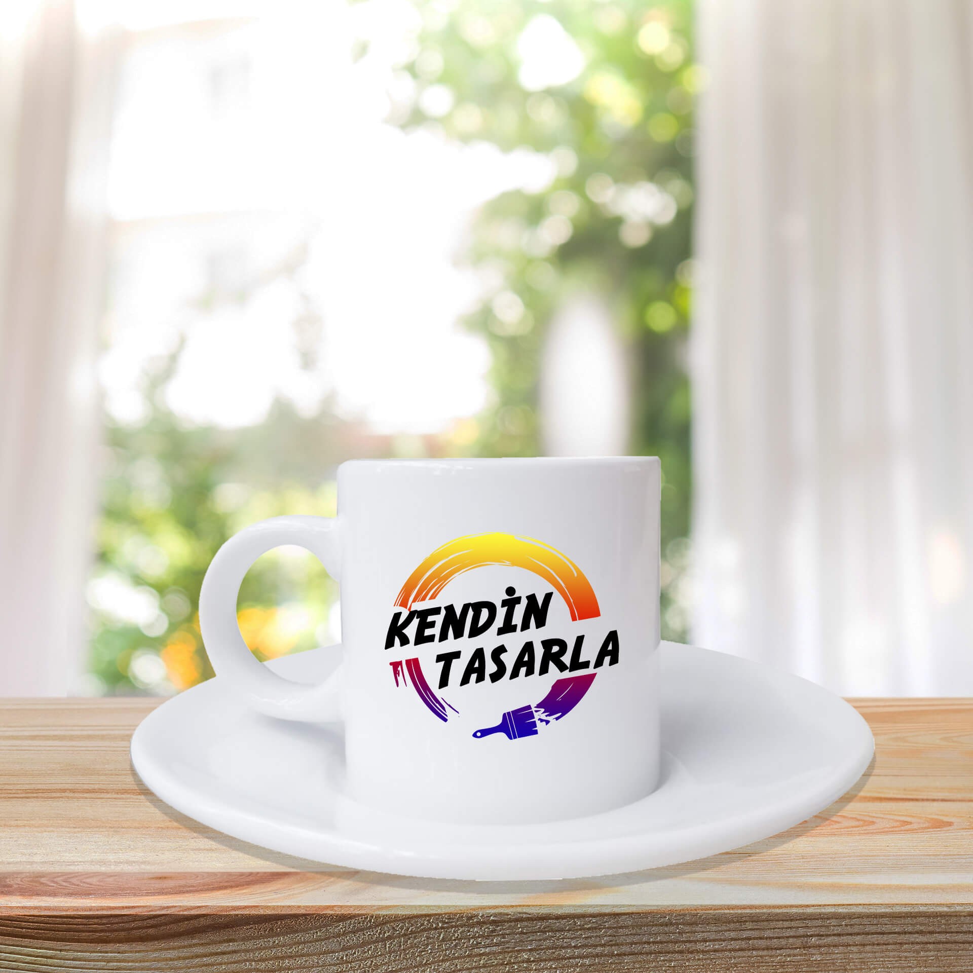 Kendin Tasarla Türk Kahvesi Fincanı