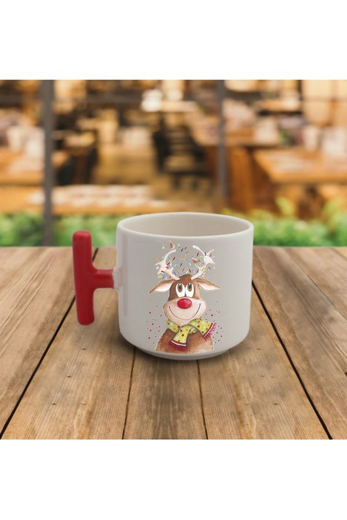 Yılbaşı Noel Temalı El Yapımı T Kupa