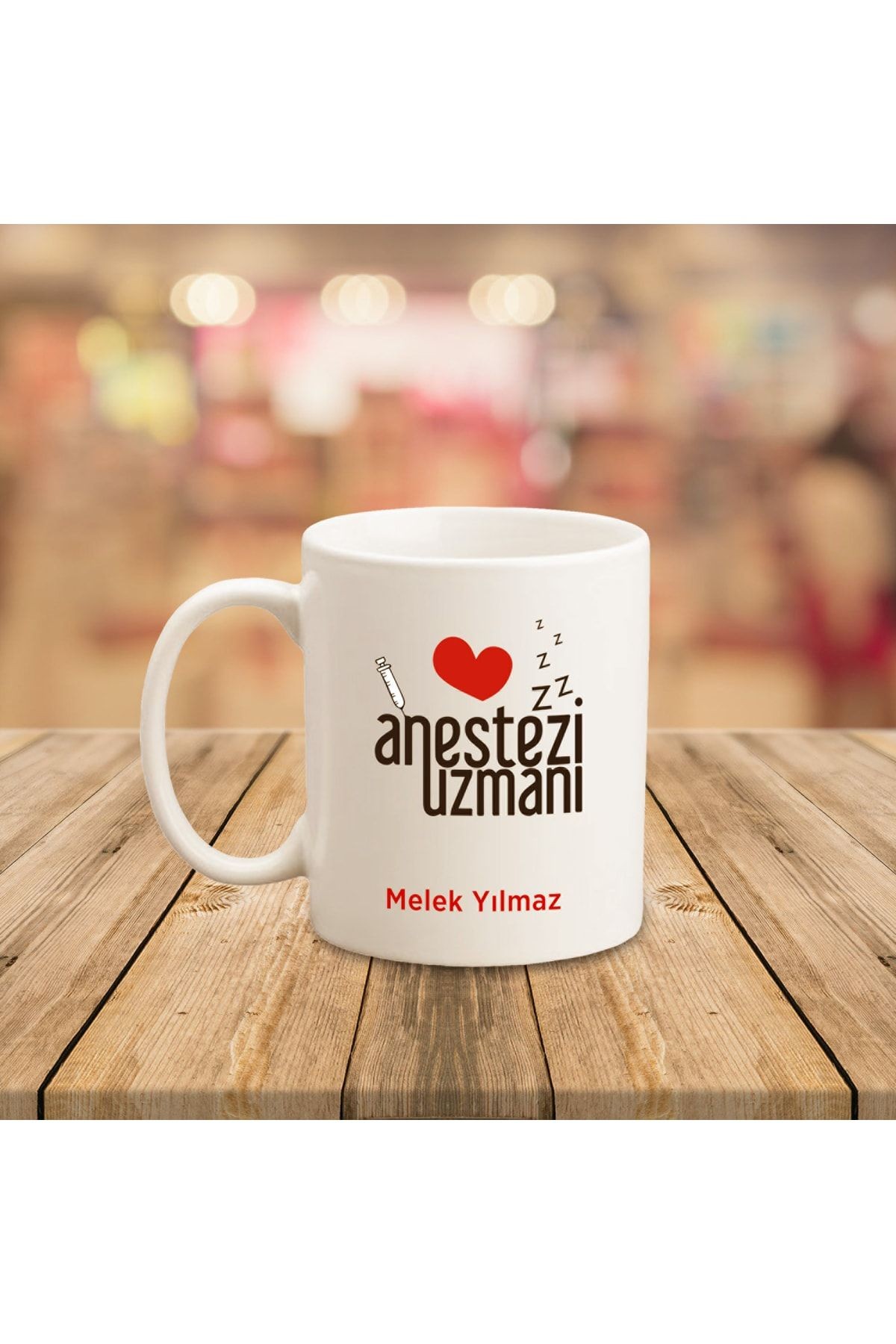 Kişiye Özel Anestezi Uzmanı Tasarımlı Kupa, Meslek Kupası