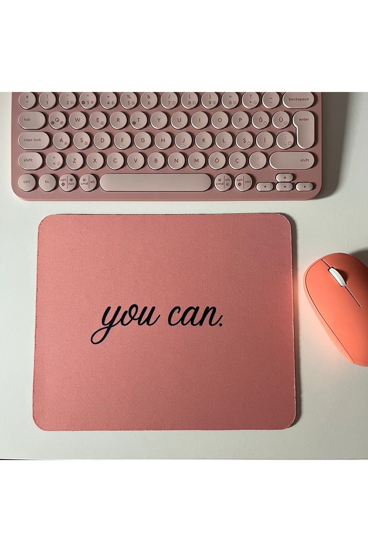 Pembe Mouse Pad, 21x17 cm,Kaymaz Taban, Ev, Ofis ve Oyun için Rahat ve Yumuşak Mousepad