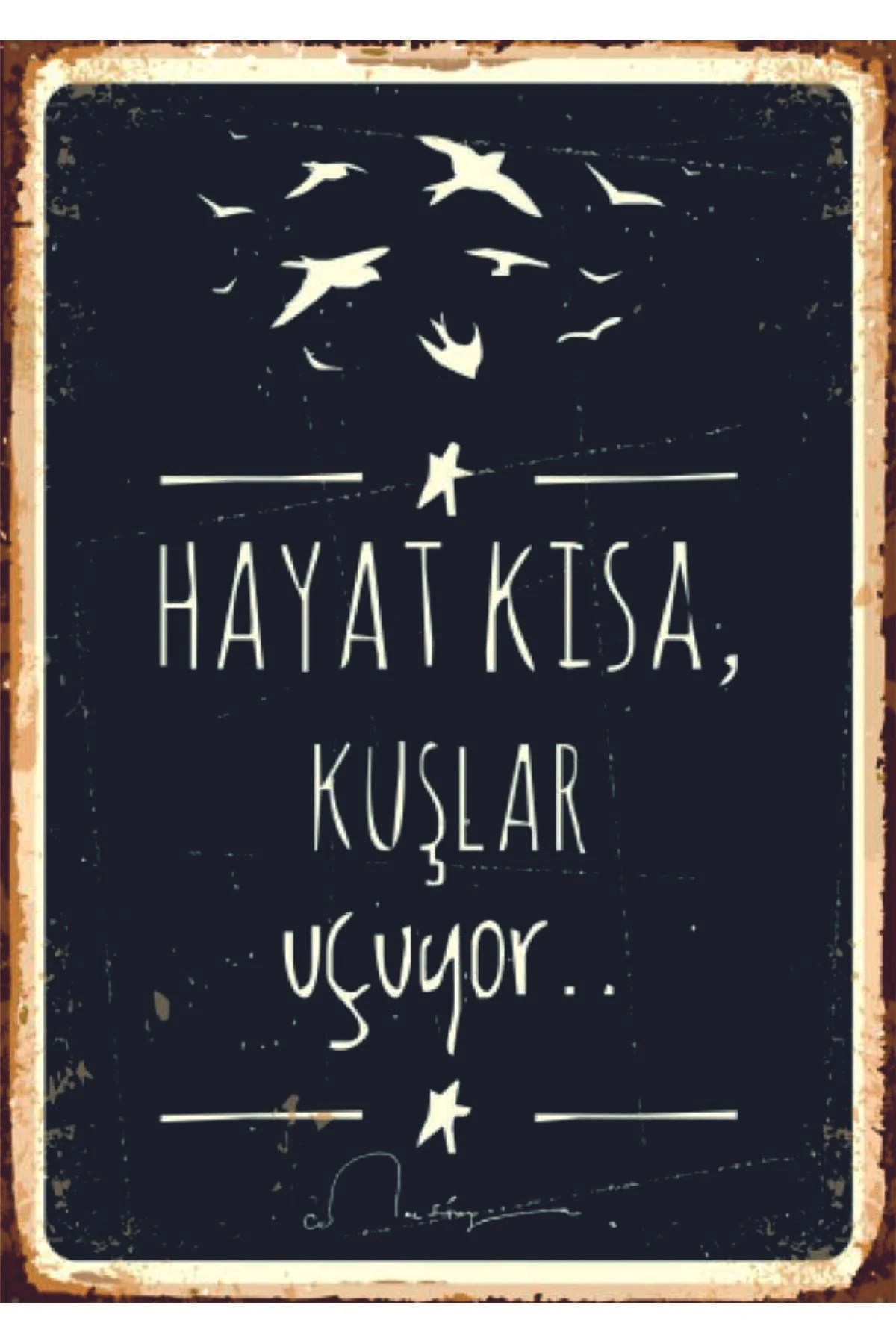 Ahşap MDF Poster (27x18cm)