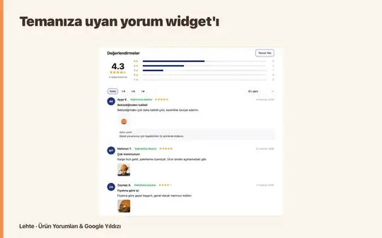 Lehte · Ürün Yorumları & Google Yıldızı ekran görüntüsü 2