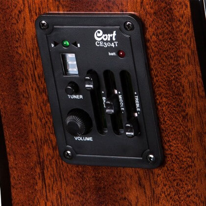 CORT AD880CENATW ELEKTRO AKUSTİK GİTAR, ÇANTALI, NATUREL, LADİN KAPAK