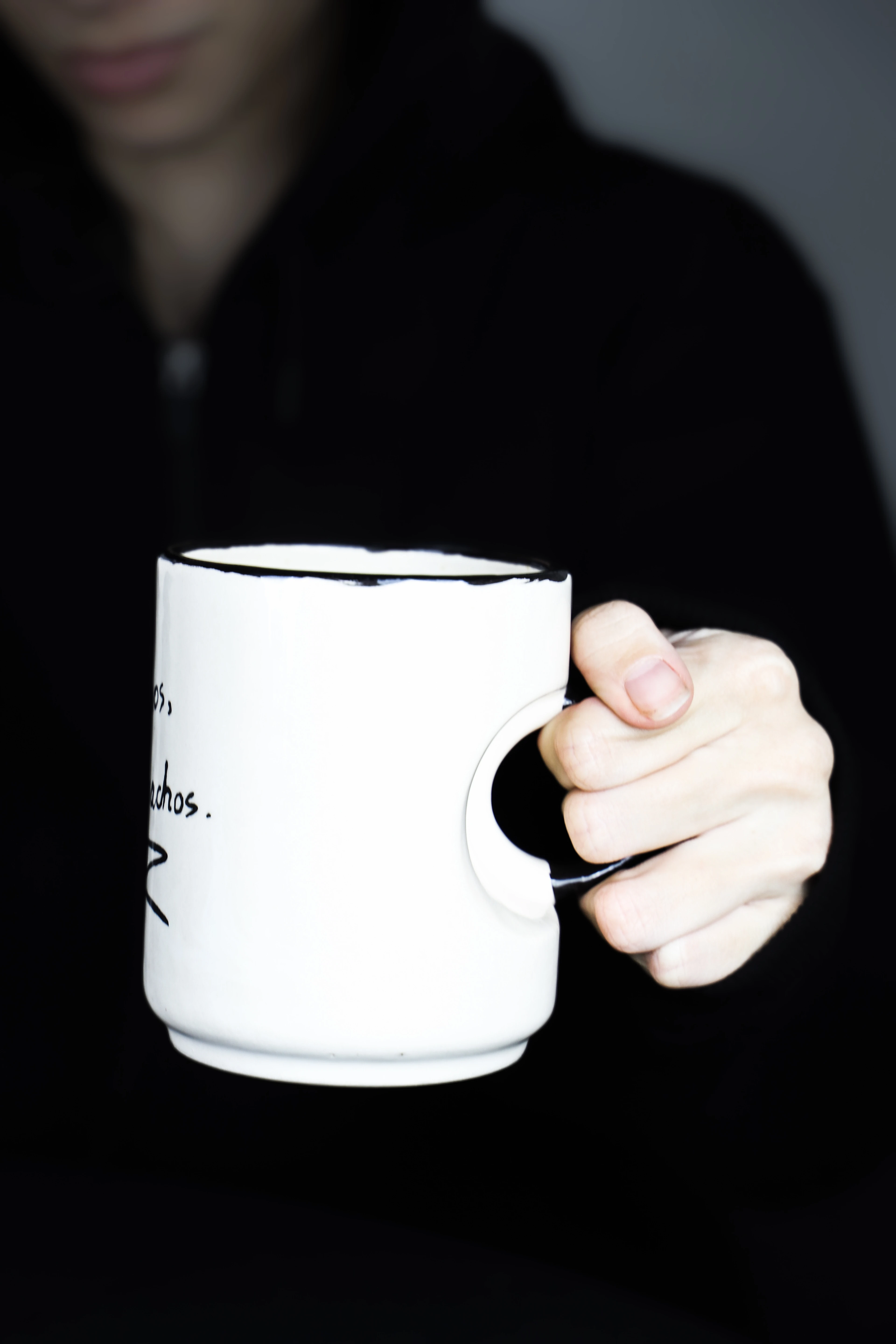 " Adios , Bitchachos. " Stoneware Kupa 